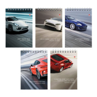 Блокнот А6  40л гребень "Машины" клетка