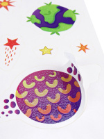 Набор наклеек 150*225мм, 1 л. "Блестящие наклейки. Планеты"