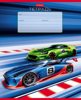 Тетрадь А5 12л косая лин. Hatber "Я люблю скорость" 5диз.в спайке, белизна 98%