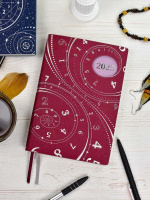 Ежедневник дат. 2025г А5 176л., мягк. переп., кожзам "Шиммер бородовый. Нумерологический"