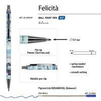 Ручка в футляре "Felicita. Фантазия" шарик., 0,7мм, металл., синие чернила