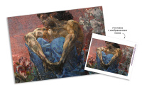 Пазлы  500 элементов  470*330мм. "Третьяковская галерея. Врубель М. А. Демон"