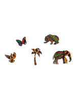 Пазлы фигурные 131 элемент 230*210мм  "Слон"