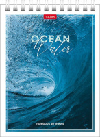 Блокнот А6  40л гребень "Аквалайф" УФ-лак, клетка