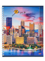 Тетрадь А5  96л кл. гребень Проф-Пресс "Мегаполис мечты" белизна 100%