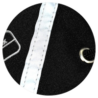 Мешок для обуви 1 отд, 360*480 светоотр. "Серебряный мишка" петля