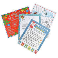 Письмо А4 Деду Морозу "Волшебного Нового Года!", конверт, раскраска А4, бланк-письма, лист-инстр.