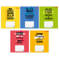 Тетрадь А5 24л кл. Полиграф-Принт "Мотивация" ВД лак, белизна 100%