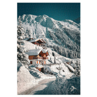 Пазлы 1500 элементов  580*850мм. "Зима в Вербье"