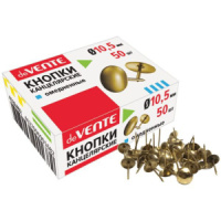 Кнопки  10мм (50шт) омедненные, карт.уп.