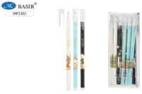 Ручка гелевая стираемая Basir "Лесная сказка" синяя, 0,38мм