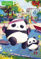 Пазлы  104 элемента  320*220мм. "Плюшевые панды"