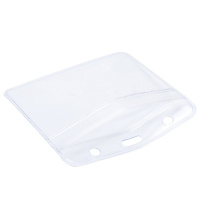 Бейдж 80х100 мм. горизонт.,ПВХ, без крепления, прозрачный