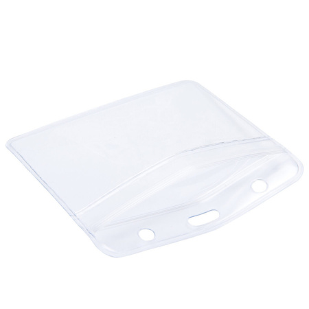 Бейдж 80х100 мм. горизонт.,ПВХ, без крепления, прозрачный