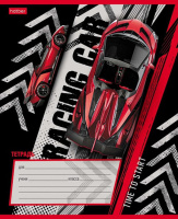 Тетрадь А5 12л косая лин. Hatber "Я люблю скорость" 5диз.в спайке, белизна 98%