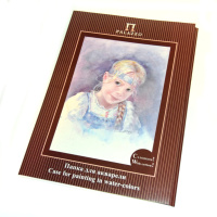 Папка для акварели  А4 10л. "Настя" с хлопком, 200г/м