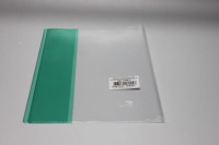 Обложка для тетрадей и дневн. (209*350) ПВХ 110мкм прозр., с зеленым.клапаном