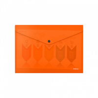 Конверт на кнопке А4  Glossy Neon 0,18мм, полупрозрачный, ассорти