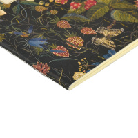 Записная книжка А6  32л. картон, мягк.пер. "Flora. Лесные ягоды" лин.