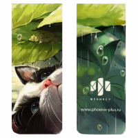 Набор закладок магнитных  2шт., "Коты" 30*80мм