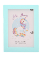 Фоторамка на 1 фото 21*16,5см (13*18см) Приятные воспоминания,голубая