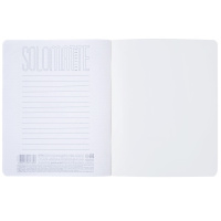 Тетрадь А5  96л кл. Hatber "SoloMatte. Черный бархат" софт-тач, запеч.тит.лист