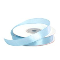 Лента упаковочная атласная 12мм, 22 м голубая