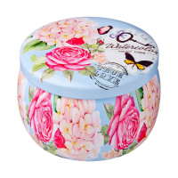 Шкатулка металл. круглая 8*8см, 12 дизайн