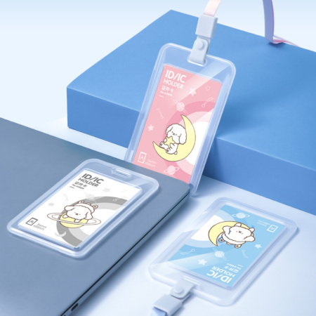 Бейдж 54х86 мм. вертик., полипропилен, белый