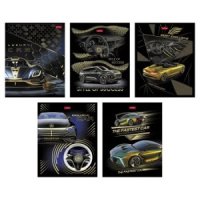 Тетрадь А5 48л кл. Hatber "Роскошь и стиль" мат.лам., 3Dфольга, 5диз.в блоке