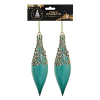 Набор подвесных украшений "Перламутровая сосулька" 2шт, 14 см., 3 цвета