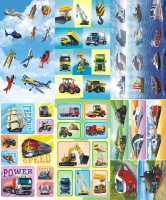 Альбом наклеек А6 6 стр., "Транспорт"