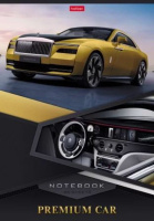 Тетрадь А4  80л кл. скоба Hatber "Премиальные авто" глянц.лам.*