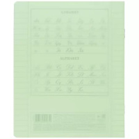 Тетрадь А5 12л лин. Hatber  пласт.обл. "Зеленая" белизна 100%