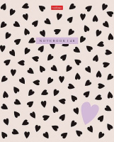 Тетрадь А5 48л кл. Hatber "LOVE IS...." тисн., 5 диз.в блоке