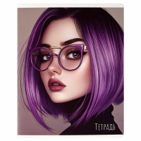 Тетрадь А5 48л кл. Феникс+ "Селебрити" выб.твин-лак, бел.100%