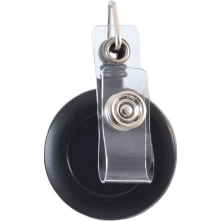 Держатель для бейджа с рулеткой 70 см, черный