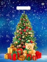 Пакет 40*31см (60мк) с вырубной укрепл. ручкой "Магия торжества" Ламинат