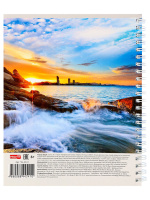 Тетрадь А5  96л кл. гребень Проф-Пресс "Прибрежный дизайн" белизна 100%