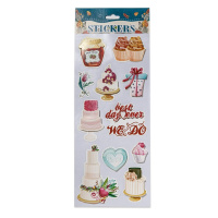 Набор наклеек объемные "Ассорти", 24*10см