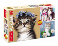 Пазлы    3в1  "Котята"  49 дет