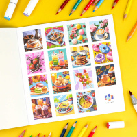 Раскраска "Картины по номерам. Десерты" 215*215мм 32стр.