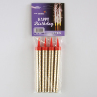 Фонтан Золотые искры, пламя до 50с.,  4шт/уп.