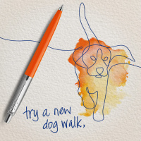 Parker Jotter Шариковая ручка Original - Orange Chrome CT M синие чернила