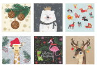 Салфетки бумажные для декупажа "Такой разный Новый год" 33*33см 6шт