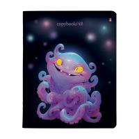 Тетрадь А5 48л кл. Альт "Octopus party" мат.лам., бел.100%