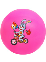 Мяч детский 12см "Веселое путешествие" ассорти НЕ НАДУТЫЙ