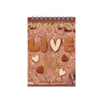 Блокнот А6  40л гребень "Sweet life" клетка