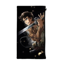 Пенал-косметичка (205*110мм) молния, ткань "Атака Титанов. Сезон 1-3"