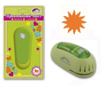 Панч дырокол 10мм "Солнце" размер панча 68*34*32мм, блистер